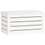 Caja de almacenaje madera maciza de pino blanco 59,5x36,5x33 cm de vidaXL, Armarios y almacenamiento - Ref: Foro24-823615, Pr...