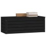 Caja de almacenaje madera maciza de pino negro 89x36,5x33 cm de vidaXL, Armarios y almacenamiento - Ref: Foro24-823623, Preci...