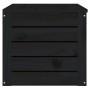 Caja de almacenaje madera maciza de pino negro 89x36,5x33 cm de vidaXL, Armarios y almacenamiento - Ref: Foro24-823623, Preci...