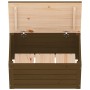 Caja almacenaje madera maciza pino marrón miel 59,5x36,5x33 cm de vidaXL, Armarios y almacenamiento - Ref: Foro24-823617, Pre...