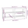 Werkbank aus massivem Kiefernholz weiß 181x50x80 cm von vidaXL, Arbeitstische - Ref: Foro24-823655, Preis: 181,43 €, Rabatt: %