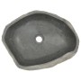 Lavabo de piedra de río ovalado 45-53 cm de vidaXL, Lavabos - Ref: Foro24-242668, Precio: 111,60 €, Descuento: %