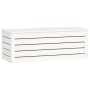 Caja de almacenaje madera maciza de pino blanco 89x36,5x33 cm de vidaXL, Armarios y almacenamiento - Ref: Foro24-823620, Prec...