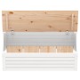 Caja de almacenaje madera maciza de pino blanco 89x36,5x33 cm de vidaXL, Armarios y almacenamiento - Ref: Foro24-823620, Prec...