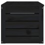 Caja de almacenaje madera maciza de pino negro 109x36,5x33 cm de vidaXL, Armarios y almacenamiento - Ref: Foro24-823628, Prec...