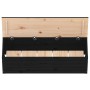 Solid black pine wood storage box 109x36.5x33 cm by vidaXL, Closets and storage - Ref: Foro24-823628, Price: 94,99 €, Discoun...