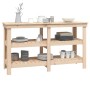 Solid pine wood workbench 142.5x50x80 cm by vidaXL, Work tables - Ref: Foro24-823649, Price: 156,44 €, Discount: %