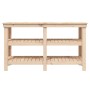 Solid pine wood workbench 142.5x50x80 cm by vidaXL, Work tables - Ref: Foro24-823649, Price: 156,44 €, Discount: %