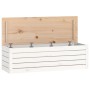 Caja de almacenaje madera maciza de pino blanco 109x36,5x33 cm de vidaXL, Armarios y almacenamiento - Ref: Foro24-823625, Pre...