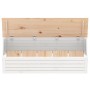 Caja de almacenaje madera maciza de pino blanco 109x36,5x33 cm de vidaXL, Armarios y almacenamiento - Ref: Foro24-823625, Pre...