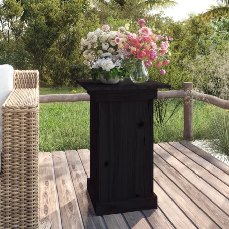 Soporte para plantas madera maciza de pino negro 40x40x60 cm de vidaXL, Soportes para macetas - Ref: Foro24-823633, Precio: 5...