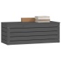 Caja de almacenaje madera maciza de pino gris 89x36,5x33 cm de vidaXL, Armarios y almacenamiento - Ref: Foro24-823621, Precio...