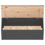 Caja de almacenaje madera maciza de pino gris 89x36,5x33 cm de vidaXL, Armarios y almacenamiento - Ref: Foro24-823621, Precio...