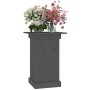 Soporte para plantas madera maciza de pino gris 40x40x60 cm de vidaXL, Soportes para macetas - Ref: Foro24-823631, Precio: 56...