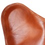 Brown Genuine Leather Butterfly Chair by vidaXL, Armchairs - Ref: Foro24-243728, Price: 104,69 €, Discount: %