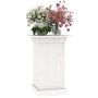 Soporte para plantas madera maciza de pino blanco 40x40x60 cm de vidaXL, Soportes para macetas - Ref: Foro24-823630, Precio: ...