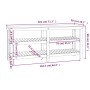 Werkbank aus massivem, grauem Kiefernholz, 181 x 50 x 80 cm von vidaXL, Arbeitstische - Ref: Foro24-823656, Preis: 224,09 €, ...