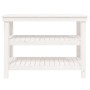 Werkbank aus massivem Weißkiefernholz, 110,5 x 50 x 80 cm von vidaXL, Arbeitstische - Ref: Foro24-823645, Preis: 135,99 €, Ra...