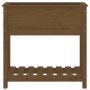 Planter with shelf solid brown pine wood 82.5x34.5x81 cm by vidaXL, Pots and planters - Ref: Foro24-823762, Price: 67,71 €, D...