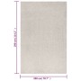 Alfombra de pelo largo color crema 200x290 cm de vidaXL, Alfombras - Ref: Foro24-342140, Precio: 114,37 €, Descuento: %