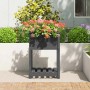 Planter with shelf solid gray pine wood 54x34.5x81 cm by vidaXL, Pots and planters - Ref: Foro24-823775, Price: 64,28 €, Disc...