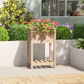 Jardinera de madera maciza de pino 54x34,5x81 cm de vidaXL, Maceteros y jardineras - Ref: Foro24-823752, Precio: 51,99 €, Des...