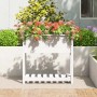 Planter with shelf solid white pine wood 82.5x34.5x81 cm by vidaXL, Pots and planters - Ref: Foro24-823760, Price: 75,24 €, D...