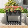 Planter with shelf solid gray pine wood 82.5x82.5x81 cm by vidaXL, Pots and planters - Ref: Foro24-823796, Price: 102,74 €, D...