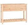 Planter with solid pine wood shelf 111.5x34.5x81 cm by vidaXL, Pots and planters - Ref: Foro24-823766, Price: 97,33 €, Discou...