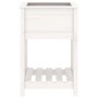 Planter with shelf solid white pine wood 54x54x81 cm by vidaXL, Pots and planters - Ref: Foro24-823774, Price: 64,99 €, Disco...