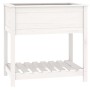 Planter with shelf solid white pine wood 82.5x54x81cm by vidaXL, Pots and planters - Ref: Foro24-823781, Price: 82,21 €, Disc...