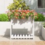 Planter with shelf solid white pine wood 82.5x54x81cm by vidaXL, Pots and planters - Ref: Foro24-823781, Price: 82,21 €, Disc...