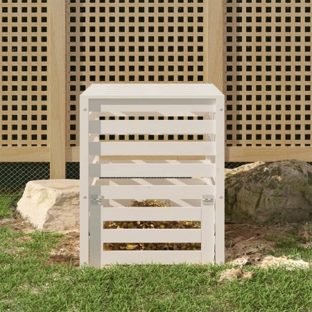 Solid pine wood composter 63.5x63.5x77.5 cm by vidaXL, Composters - Ref: Foro24-823809, Price: 93,41 €, Discount: %