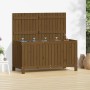 Honey brown pine wood garden storage box 121x55x64 cm by vidaXL, Outdoor storage boxes - Ref: Foro24-823846, Price: 138,86 €,...