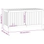 Garten-Aufbewahrungsbox aus honigbraunem Kiefernholz, 121 x 55 x 64 cm von vidaXL, Aufbewahrungsboxen für den Außenbereich - ...