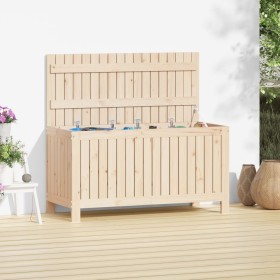 Garten-Aufbewahrungsbox aus massivem Kiefernholz, 115 x 49 x 60 cm von vidaXL, Aufbewahrungsboxen für den Außenbereich - Ref:...