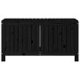 Caja de almacenaje jardín madera de pino negro 115x49x60 cm de vidaXL, Cajas de almacenaje para exteriores - Ref: Foro24-8238...