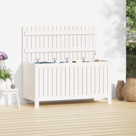 White pine wood garden storage box 115x49x60 cm by vidaXL, Outdoor storage boxes - Ref: Foro24-823837, Price: 203,58 €, Disco...