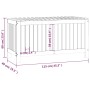 White pine wood garden storage box 115x49x60 cm by vidaXL, Outdoor storage boxes - Ref: Foro24-823837, Price: 175,57 €, Disco...