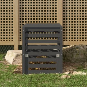 Solid gray pine wood composter 63.5x63.5x77.5 cm by vidaXL, Composters - Ref: Foro24-823810, Price: 87,99 €, Discount: %