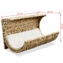 Cama para gato con cojín de jacinto de agua 35x18x18 cm de vidaXL, Camas para gatos - Ref: Foro24-245496, Precio: 49,36 €, De...