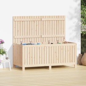 Garten-Aufbewahrungsbox aus massivem Kiefernholz, 147 x 68 x 64 cm von vidaXL, Aufbewahrungsboxen für den Außenbereich - Ref:...