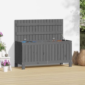 Gray pine wood garden storage box 108x42.5x54 cm by vidaXL, Outdoor storage boxes - Ref: Foro24-823831, Price: 172,17 €, Disc...