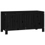 Caja de almacenaje jardín madera de pino negro 108x42,5x54 cm de vidaXL, Cajas de almacenaje para exteriores - Ref: Foro24-82...