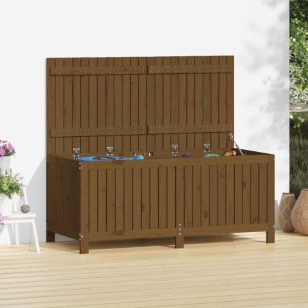 Honey brown pine wood garden storage box 147x68x64 cm by vidaXL, Outdoor storage boxes - Ref: Foro24-823853, Price: 175,90 €,...