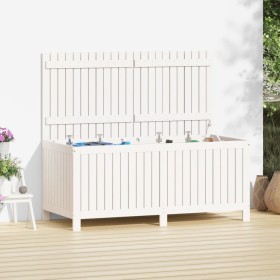 White pine wood garden storage box 147x68x64 cm by vidaXL, Outdoor storage boxes - Ref: Foro24-823851, Price: 271,08 €, Disco...