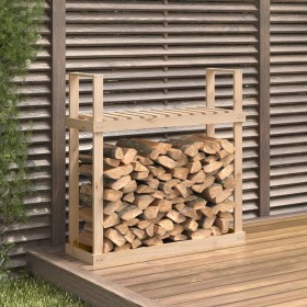 Solid pine wood log holder 110x35x108.5 cm by vidaXL, Accessories for bags and firewood holders - Ref: Foro24-823857, Price: ...