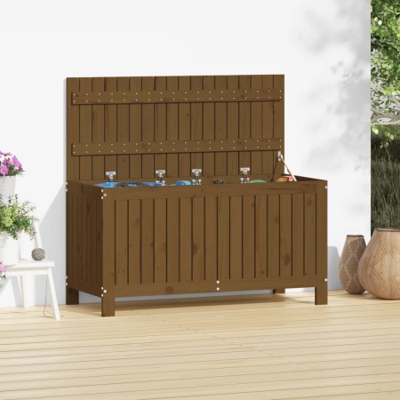 Garten-Aufbewahrungsbox aus honigbraunem Kiefernholz, 115 x 49 x 60 cm von vidaXL, Aufbewahrungsboxen für den Außenbereich - ...