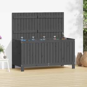 Gray pine wood garden storage box 121x55x64 cm by vidaXL, Outdoor storage boxes - Ref: Foro24-823845, Price: 139,07 €, Discou...