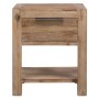 Mesita de noche con cajón madera acacia maciza 40x30x48 cm de vidaXL, Mesitas de noche - Ref: Foro24-245683, Precio: 73,64 €,...